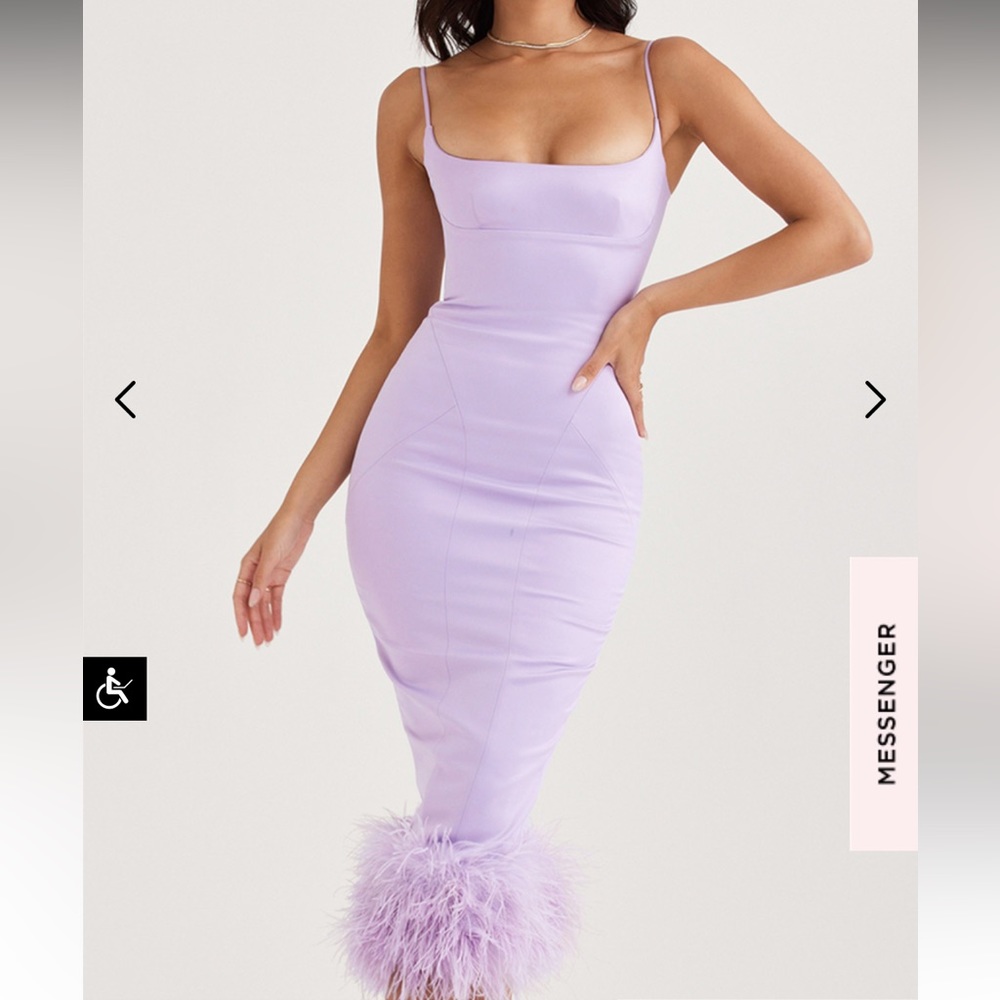 House of CB Satin Midi Dress